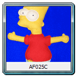 Fiocco di Nascita personalizzato Bart Simpson AF025C