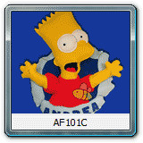 Fiocco Nascita Bart Simpson 3D AF101C