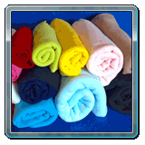 tessuto di pile colori vari usato per i fiocchi di nascita e i portapigiami personalizzati apettafiocchi