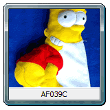 Portapigiama Portapannolini Bart Simpson col sedere di fuori AF039C